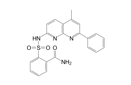 Benzamide, 2-[[(5-methyl-7-phenyl-1,8-naphthyridin-2-yl)amino]sulfonyl]-