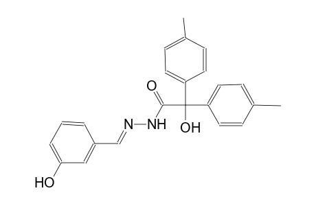 2-hydroxy-N'-[(E)-(3-hydroxyphenyl)methylidene]-2,2-bis(4-methylphenyl)acetohydrazide