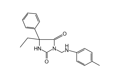5-ETHYL-5-PHENYL-3-(p-TOLUIDINOMETHYL)HYDANTOIN