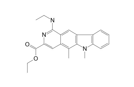 1-ethylamino-5,6-dimethyl-pyrido[4,5-b]carbazole-3-carboxylic acid ethyl ester