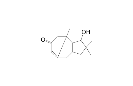 2,10,10-dimethyl-11-hydroxy-5,6-didehydro-tricyclo[6.3.0(1,8).0(2,6)]undecan-4-one