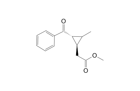 (1R,2R)-(+-)-Methyl 2-(2-benzoyl-3-methylcyclopropyl)acetate