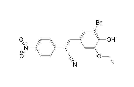 (2Z)-3-(3-bromo-5-ethoxy-4-hydroxyphenyl)-2-(4-nitrophenyl)-2-propenenitrile