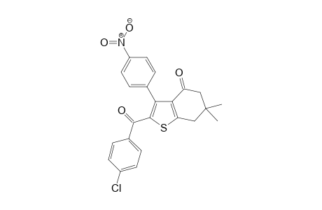 2-(4-Chlorobenzoyl)-6,6-dimethyl-3-(4-nitrophenyl)-6,7-dihydro-1-benzothiophen-4(5H)-one