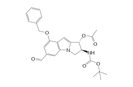 (1R,2S)-1-Acetoxy-8-benzyloxy-2-(tert-butyloxycarbonylamino)-2,3-dihydro-1H-pyrrolo[1,2-a]indole-6-carboxaldehyde