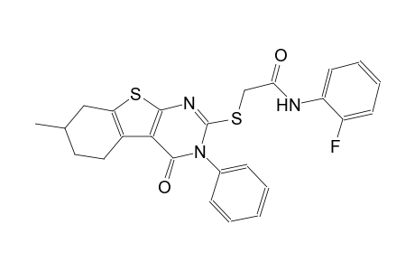 acetamide, N-(2-fluorophenyl)-2-[(3,4,5,6,7,8-hexahydro-7-methyl-4-oxo-3-phenylbenzo[4,5]thieno[2,3-d]pyrimidin-2-yl)thio]-