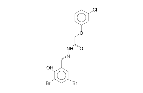 2-(3-Chlorophenoxy)-N'-[(E)-(3,5-dibromo-2-hydroxyphenyl)methylidene]acetohydrazide