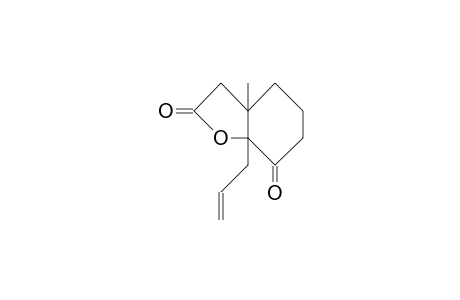 1-Allyl-5-methyl-2-oxa-bicyclo(4.3.0)nonane-3,9-dione