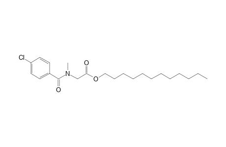 Sarcosine, N-(4-chlorobenzoyl)-, dodecyl ester