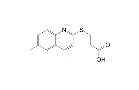 propanoic acid, 3-[(4,6-dimethyl-2-quinolinyl)thio]-