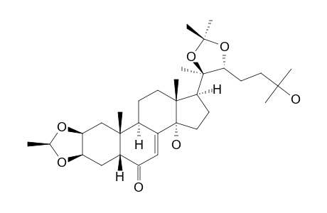 28-BETA,29,29-TRIMETHYL-2,3;20,22-BIS-O-METHYLIDENE-20-HYDROXY-ECDYSONE