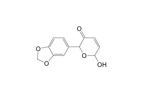 6-(1,3-benzodioxol-5-yl)-2-hydroxy-2H-pyran-5-one