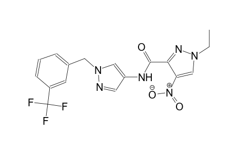 1-ethyl-4-nitro-N-{1-[3-(trifluoromethyl)benzyl]-1H-pyrazol-4-yl}-1H-pyrazole-3-carboxamide