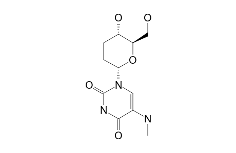 1-(2',3'-DIDEOXY-alpha-D-ERYTHRO-HexoPYRANOSYL)-5-METHYLAMINO-URACIL