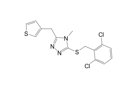 3-[(2,6-dichlorobenzyl)thio]-4-methyl-5-(3-thenyl)-4H-1,2,4-triazole