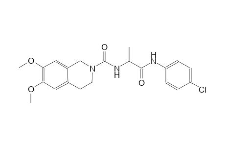 2(1H)-isoquinolinecarboxamide, N-[(1S)-2-[(4-chlorophenyl)amino]-1-methyl-2-oxoethyl]-3,4-dihydro-6,7-dimethoxy-