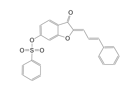 3(2H)-benzofuranone, 2-[(2E)-3-phenyl-2-propenylidene]-6-[(phenylsulfonyl)oxy]-, (2Z)-