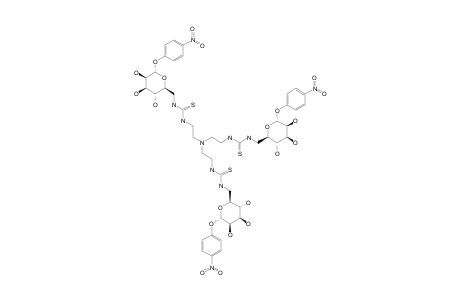 TRIS-(2-[3-[6'-DEOXY-1'-O-(PARA-NITROPHENYL)-ALPHA-D-MANNOPYRANOS-6'-YL]-THIOUREIDO]-ETHYL)-AMINE