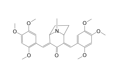 8-azabicyclo[3.2.1]octan-3-one, 8-methyl-2,4-bis[(2,4,5-trimethoxyphenyl)methylene]-, (2E,4E)-