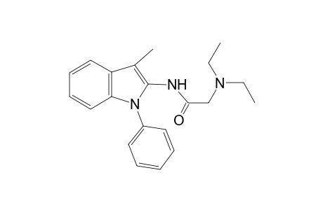 Acetamide, 2-diethylamino-N-(3-methyl-1-phenylindol-2-yl)-