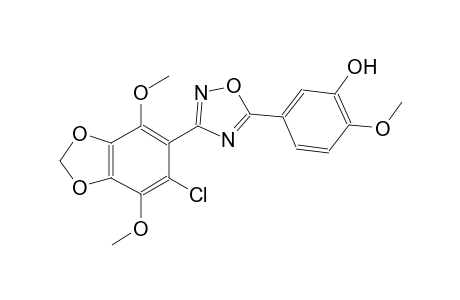 phenol, 5-[3-(6-chloro-4,7-dimethoxy-1,3-benzodioxol-5-yl)-1,2,4-oxadiazol-5-yl]-2-methoxy-