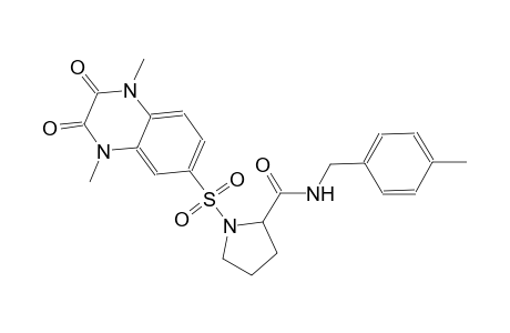 2-pyrrolidinecarboxamide, N-[(4-methylphenyl)methyl]-1-[(1,2,3,4-tetrahydro-1,4-dimethyl-2,3-dioxo-6-quinoxalinyl)sulfonyl]-