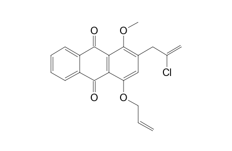 2-(2'-chloroprop-2'-enyl)-1-methoxy-4-(prop-2''-enyloxy)anthraquinone