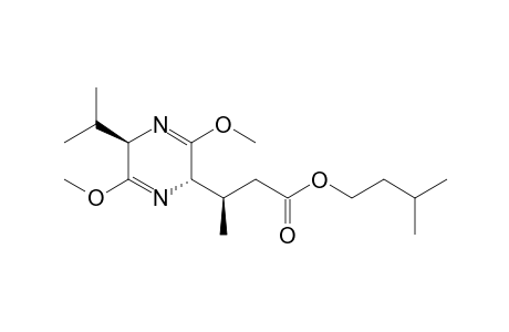 (3R)-3-[(2S,5R)-3,6-dimethoxy-5-propan-2-yl-2,5-dihydropyrazin-2-yl]butanoic acid 3-methylbutyl ester