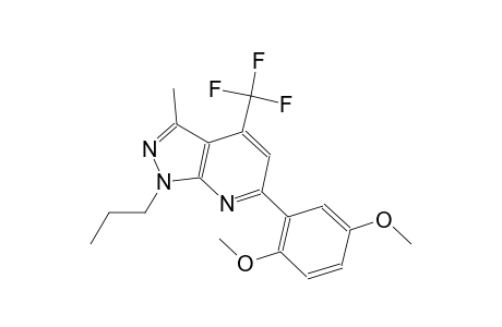 1H-pyrazolo[3,4-b]pyridine, 6-(2,5-dimethoxyphenyl)-3-methyl-1-propyl-4-(trifluoromethyl)-