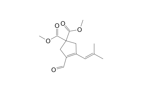 Dimethyl 3-formyl-4-(2'-methylpropenyl)cyclopent-3-ene-1,1-dicarboxylate