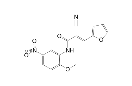 (2E)-2-cyano-3-(2-furyl)-N-(2-methoxy-5-nitrophenyl)-2-propenamide
