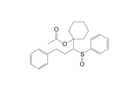 1-(1-Acetoxycyclohexyl)-3-phenyl-1-phenylsulfinylpropane