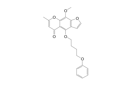 9-Methoxy-7-methyl-4-(4-phenoxybutoxy)-5H-furo[3,2-g][1]benzopyran-5-one