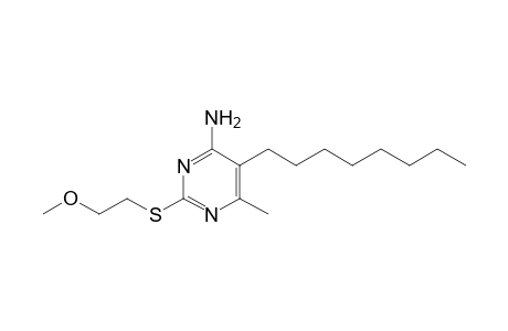 4-Pyrimidinamine, 2-[(2-methoxyethyl)thio]-6-methyl-5-octyl-