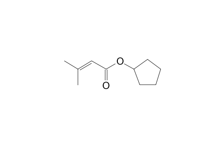 3-Methyl-2-butenoic acid, cyclopentyl ester