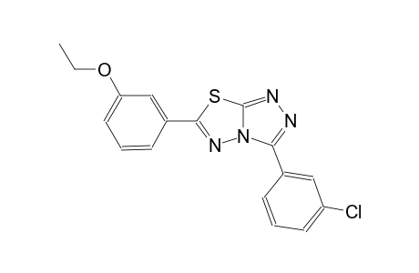 3-(3-chlorophenyl)-6-(3-ethoxyphenyl)[1,2,4]triazolo[3,4-b][1,3,4]thiadiazole
