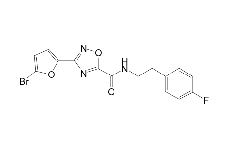 3-(5-bromofuran-2-yl)-N-[2-(4-fluorophenyl)ethyl]-1,2,4-oxadiazole-5-carboxamide
