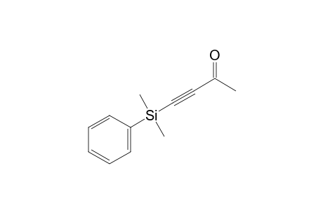 4-(dimethyl-phenylsilyl)but-3-yn-2-one