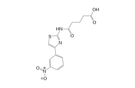 5-{[4-(3-nitrophenyl)-1,3-thiazol-2-yl]amino}-5-oxopentanoic acid