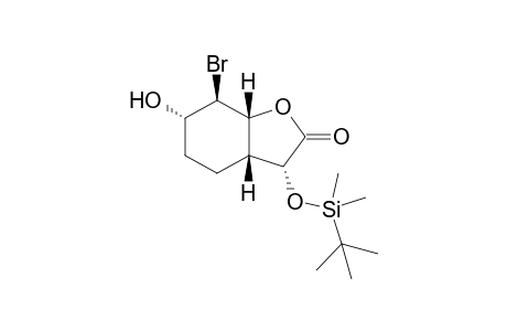 5-exo-Bromo-9-endo-(tert-butyldimethylsiloxy)-4-endo-hydroxy-7-oxabicyclo[4.3.0]nonane-8-one