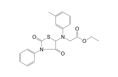 ethyl [(2,4-dioxo-3-phenyl-1,3-thiazolidin-5-yl)-3-methylanilino]acetate