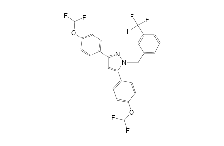 3,5-bis[4-(difluoromethoxy)phenyl]-1-[3-(trifluoromethyl)benzyl]-1H-pyrazole