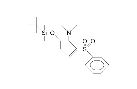 (1R,2R)-cis-1-(tert.-Butyldimethylsiloxy)-2-(dimethylamino)-3-(phenylsulfonyl)-3-cyclopentene