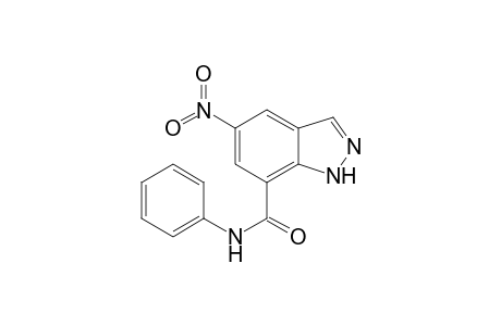 5-Nitro-N-phenyl-1H-indazole-7-carboxamide