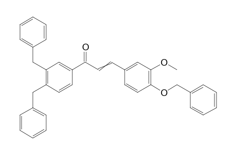 1,2-Dibenzyl-4-[3-(4-benzyloxy-3-methoxyphenyl)-1-oxoprop-2-en-1-yl]benzene