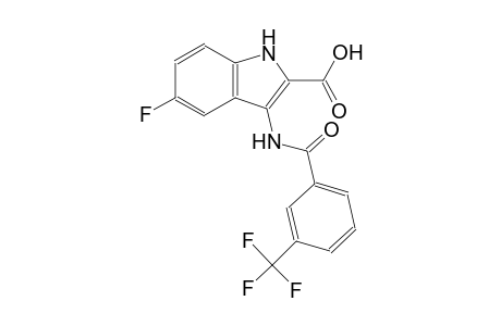 5-fluoro-3-{[3-(trifluoromethyl)benzoyl]amino}-1H-indole-2-carboxylic acid