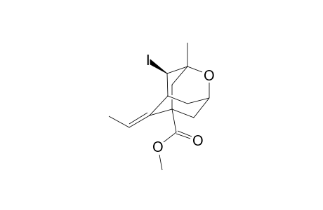 (1RS,3RS,5SR,6E,7SR,8RS)-6-Ethylidene-8-iodo-1-methyl-2-oxaadamantane-5-carboxylic acid methyl ester