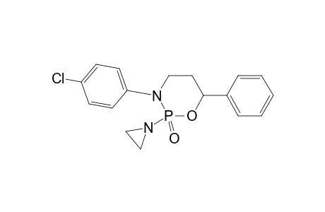 2H-1,3,2-Oxazaphosphorine, 2-(1-aziridinyl)-3-(4-chlorophenyl)tetrahydro-6-phenyl-, 2-oxide