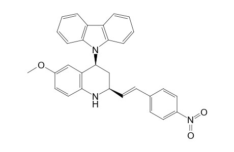9-[(2S,4S)-6-methoxy-2-[(E)-2-(4-nitrophenyl)ethenyl]-1,2,3,4-tetrahydroquinolin-4-yl]carbazole