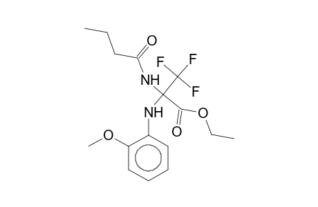 Ethyl 2-(butyrylamino)-3,3,3-trifluoro-2-(2-methoxyanilino)propanoate